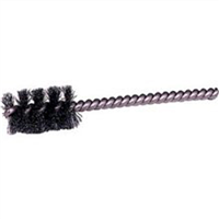 Round Power Tube Brush, 5/8" Diameter, .005 Wire Size, 3-1/2" Long, Stainless Steel Stem