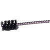 Round Power Tube Brush, 3/4" Diameter, .005 Wire Size, 3-1/2" Long, Stainless Steel Stem