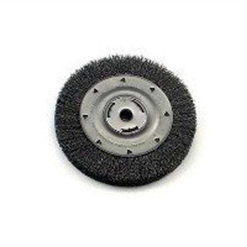 Bench Grinder Wire Wheel, 8" Diameter, Coarse Crimped Wire, Wide Face, 5/8" Arbor