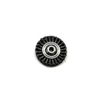 Wire Wheel Brush, 4" Diameter, Coarse Knotted Wire, 5/8" - 11 Threaded Arbor, 20,000 RPM Max