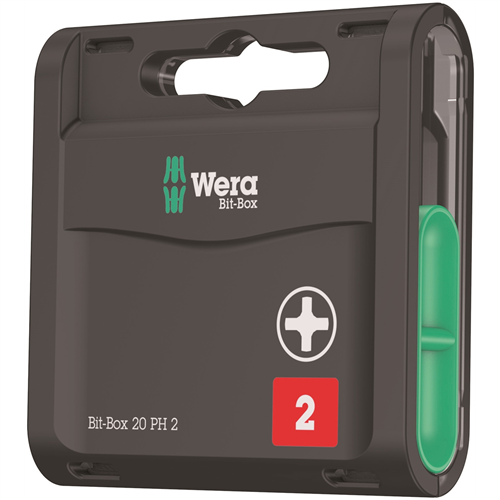 Wera Bit-Box with PH 2x25 Bits (20 pc. Same Bit)