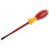 32055 Insul. Slimline Slotted Screwdriver W/ Cushion Gri