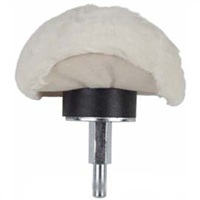 Large Mushroom Ball Metal Buff, 1/4" Shank, 4" Diameter, for Soft, Finish Polishing