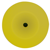 Foam Cut Yellow Buffing Pad, 8" Diameter