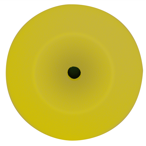 Foam Cut Yellow Buffing Pad, 8" Diameter