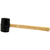 WILMAR 1129 8oz Wood Handle Rubber Mallet