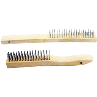 WILMAR 1450 2 pc Wood Handle Wire Brush