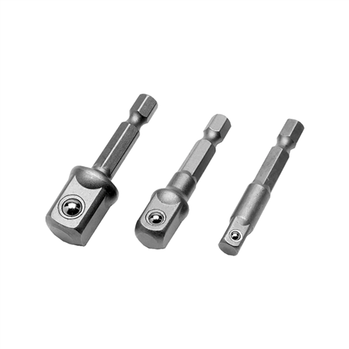 3 Piece Power Drill Socket Adapter Set