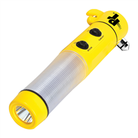 Emergency Rescue Tool, Flashlight, Red Alert Lights, Seat Belt Cutter, Glass Breaker, Magnetic Base