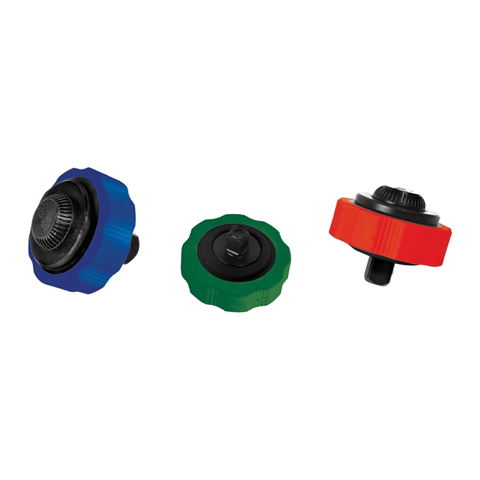 Thumbwheel Ratchet Set, 3 Piece, 1/4", 3/8", 1/2" Drive, Quick Release, Color Coded, Non Slip Grips