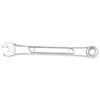 Chrome Combination Wrench, 6mm, with 12 Point Box End, Raised Panel, 3-5/8" Long