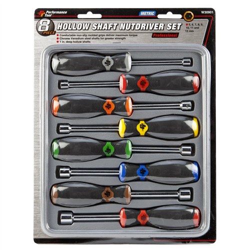 8 pc Pro Style Metric Nutdriver