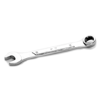 Chrome Combination Wrench, 9mm, with 12 Point Box End, Raised Panel, 4-3/8" Long