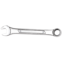 Chrome Combination Wrench, 10mm, with 12 Point Box End, Raised Panel, 4-7/8" Long