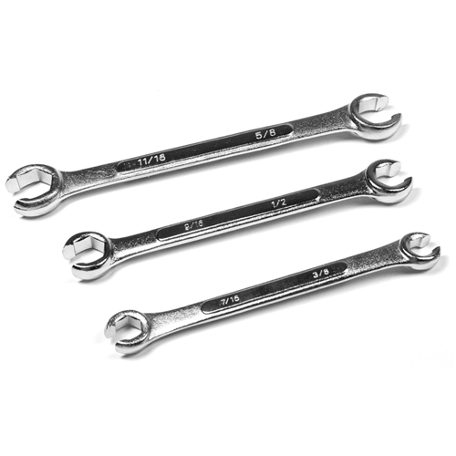 3pc SAE Flare Nut Wrench Set