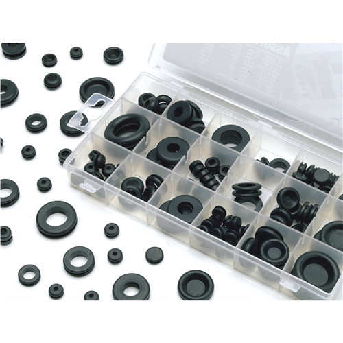 125 Piece Rubber Grommet Hardware Kit
