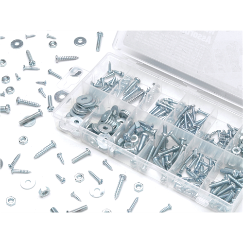 347 Piece Metric Nut and Bolt Hardware Kit