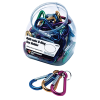 WILMAR W969 30 Individual Multi-Color D-Ring Key Holders