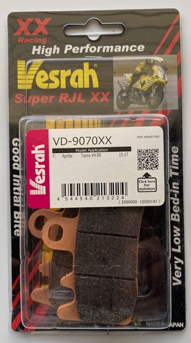 Vesrah Brake Pad VD-9070XX  Brembo, One Pair