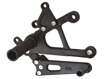 05-0150 - Kaw ZX636R '13-18 Rearset Kit W/Brake Pedal, Black