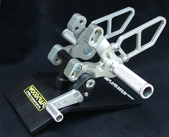 05-0640A - SILVER Ducati 848/1098/1198, 848 Evo Std Shift Only Rear Set Kit