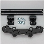 Yamaha FZ09 '17 Clipon Riser Set 1-1/2" W/Adapter Plate, Bracket, W/Standard Black Bars - Woodcraft