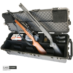 GunCruzer 2N2 GunPOD carrying case holds two rifles or shotguns and two handguns.