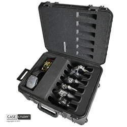 shooting range handgun case magnum 6 pack