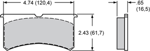 Wilwood 6617 BP10 Brake Pad