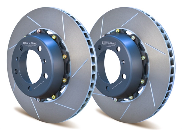 Rear two-piece racing rotors for Porsche 991.1