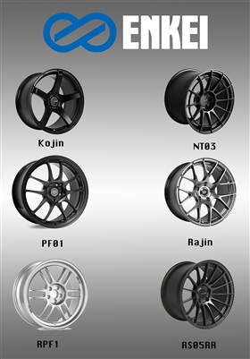 Enkei Wheels for Toyota GT86, Subaru BRZ, Scion FRS