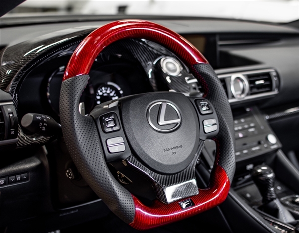 Custom Carbon Fiber Steering Wheel for Lexus ISX and RCX