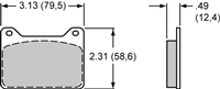 Wilwood 6617 BP30 Brake Pad