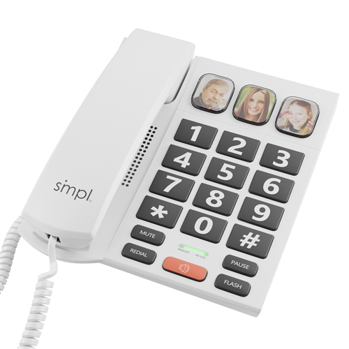 SPC Stella Mobile Phone for Seniors with Large Numbers and Letters, SOS  Button, 2 Direct Memories, Charging Station : : Electronics & Photo