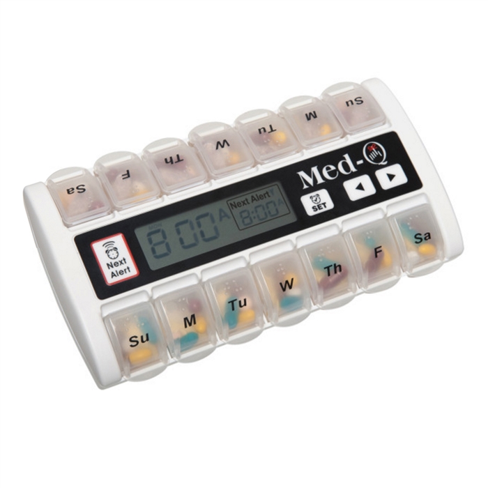 Electronic Pill Box Dispenser | MedQ Pill Reminder | Alzstore