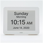 robin reminder day clock with alarm reminders for Alzheimer's and dementia