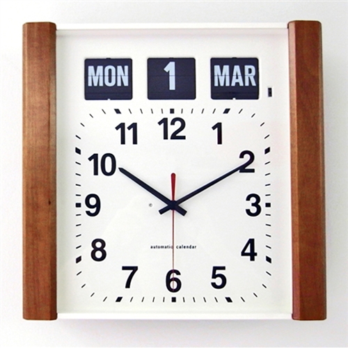 wall flip clock with day and date