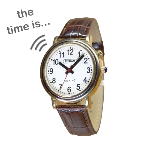 talking reminder watch for seniors with dementia Alzheimer's blindness eyesight impairment analog elderly wristwatch