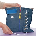 activity lap pillow fiddle twiddle lap gadgets buckles for Alzheimer's and dementia