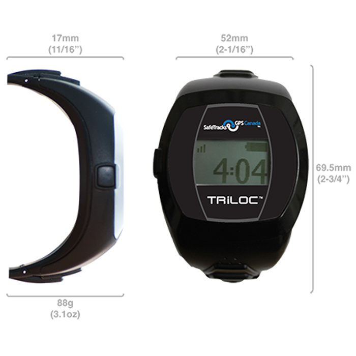 GPS Locator Watch, TRiLOC Alzheimer's GPS Watch