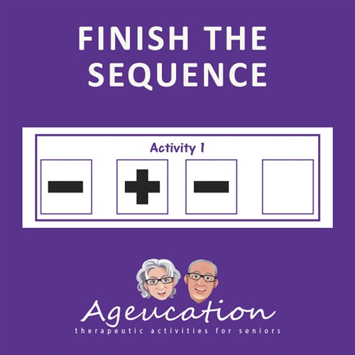 Finish the sequence ageucation game for alzheimers dememtia and memory loss