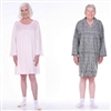 adaptive pajamas for men and woman hospital gown style cotton pajamas with velcro dignity pajamas