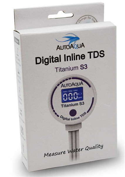 AutoAqua Digital Inline TDS - Titanium S3