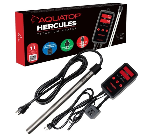 Aquatop Hercules 1,000 Watt Titanium Heater w/ Single Digital Controller