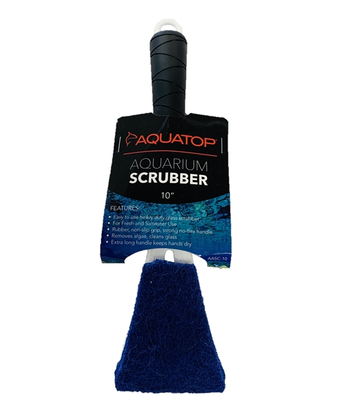 Aquatop 10" Glass Aquarium Scrubber Padded