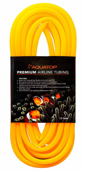 Aquatop Airline Tubing 13ft - Neon Orange