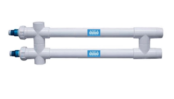 AquaUltraviolet Classic Inline UV Sterilizer 80 Watt  2" Socket White