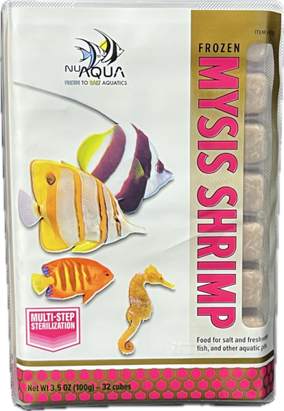 Bay Brand NuAqua FROZEN Mysis Shrimp 100g Cube