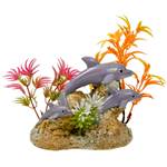 Blue Ribbon Exotic Ornaments - Aquatic Scene with Dolphins