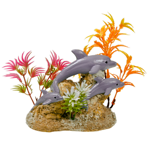 Blue Ribbon Exotic Ornaments - Aquatic Scene with Dolphins